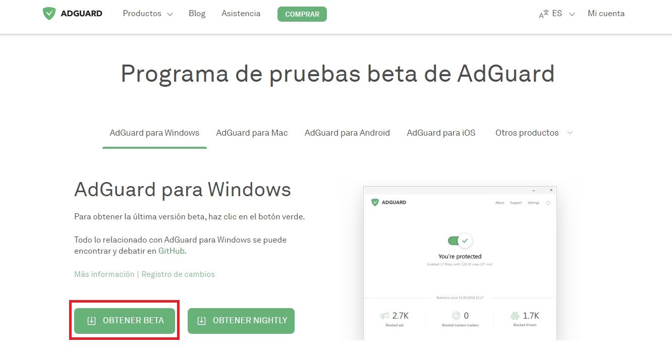 C&oacute;mo obtener la versi&oacute;n beta