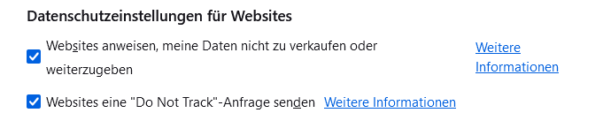 Firefox: Global Privacy Control