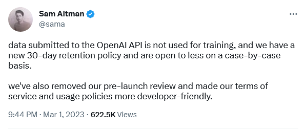 O CEO da OpenAI cofirmou a altera&ccedil;&atilde;o na pol&iacute;tica