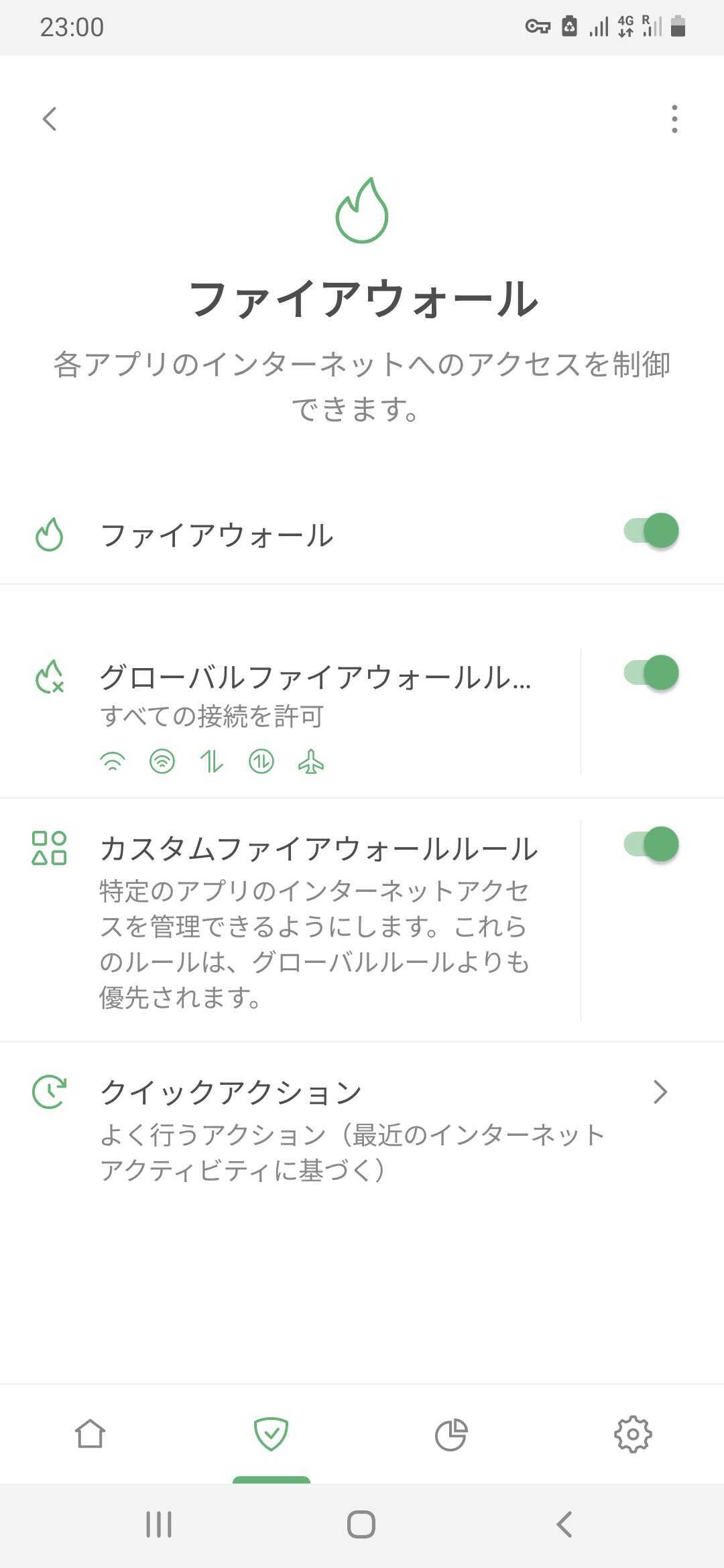 ファイアウォール *mobile