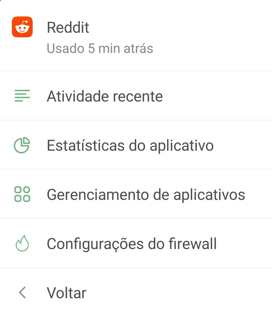 Gerenciando um aplicativo via Assistente *mobile_border