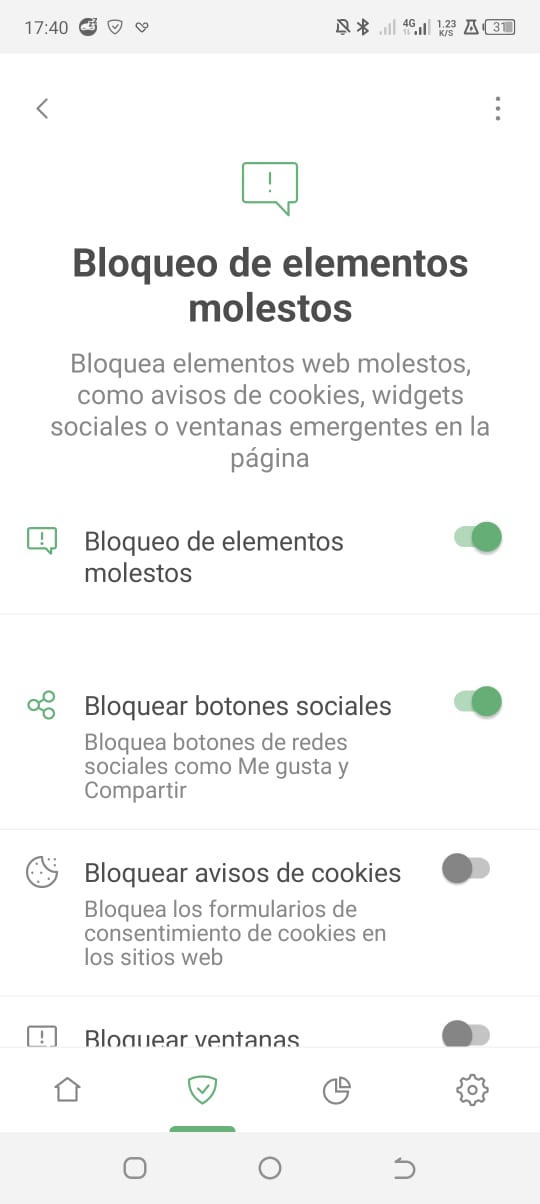 Bloqueo de molestias *mobile_border