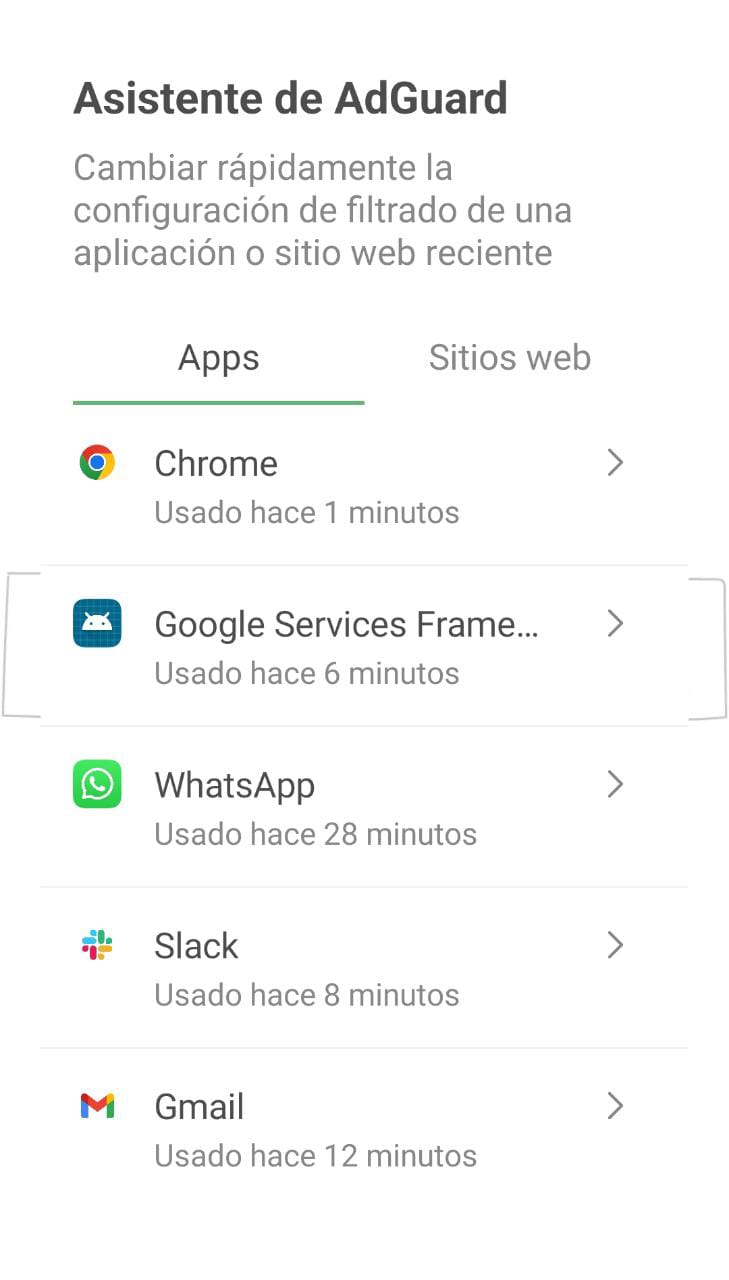Aplicaciones en el Asistente *mobile_border