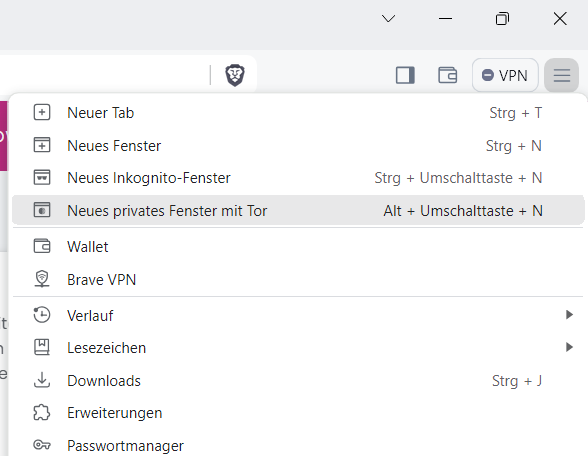 Brave: Tor
