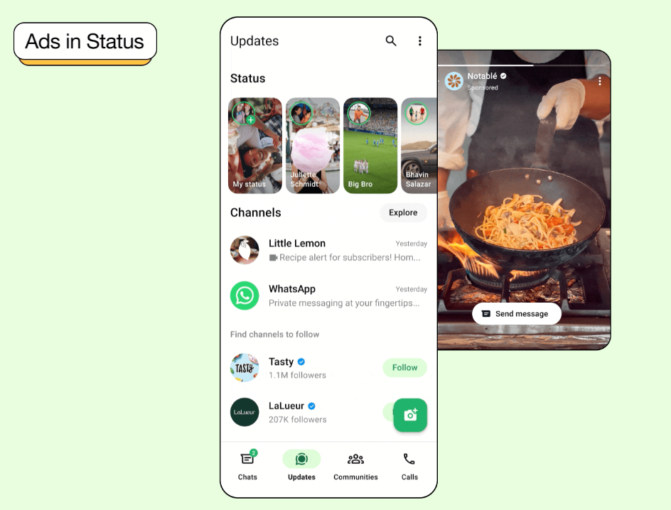 Werbung in WhatsApp
