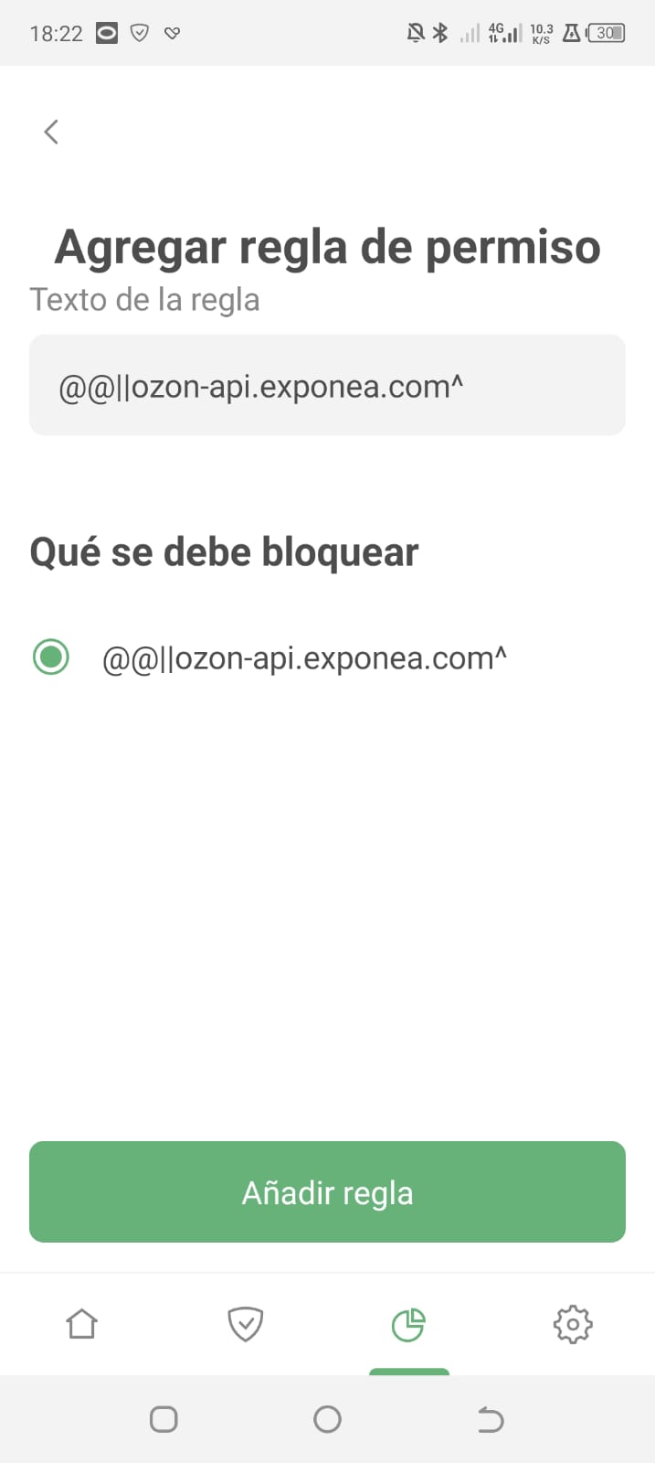 Agregando una regla desde los par&aacute;metros de solicitud *mobile_border