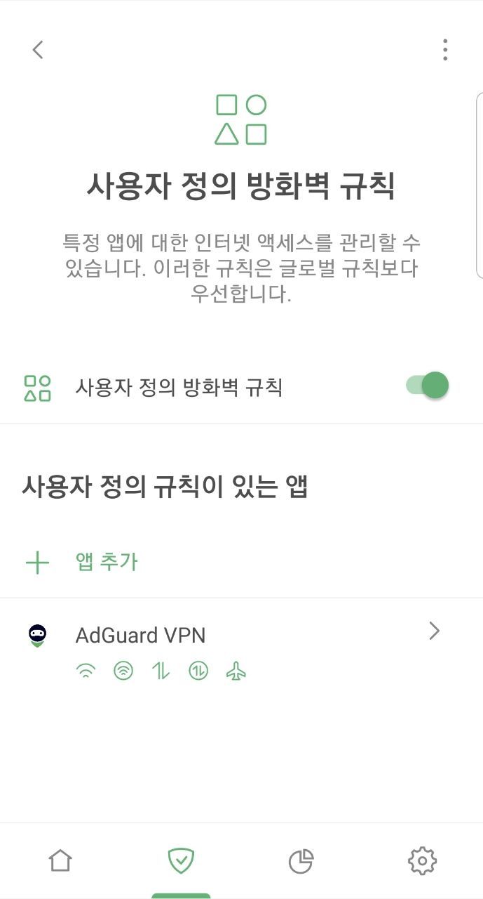 사용자 정의 방화벽 규칙 *mobile_border