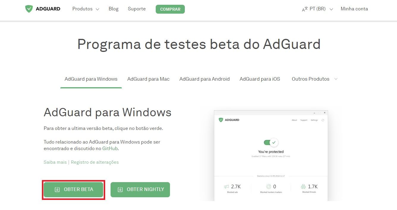 Como conseguir a vers&atilde;o beta