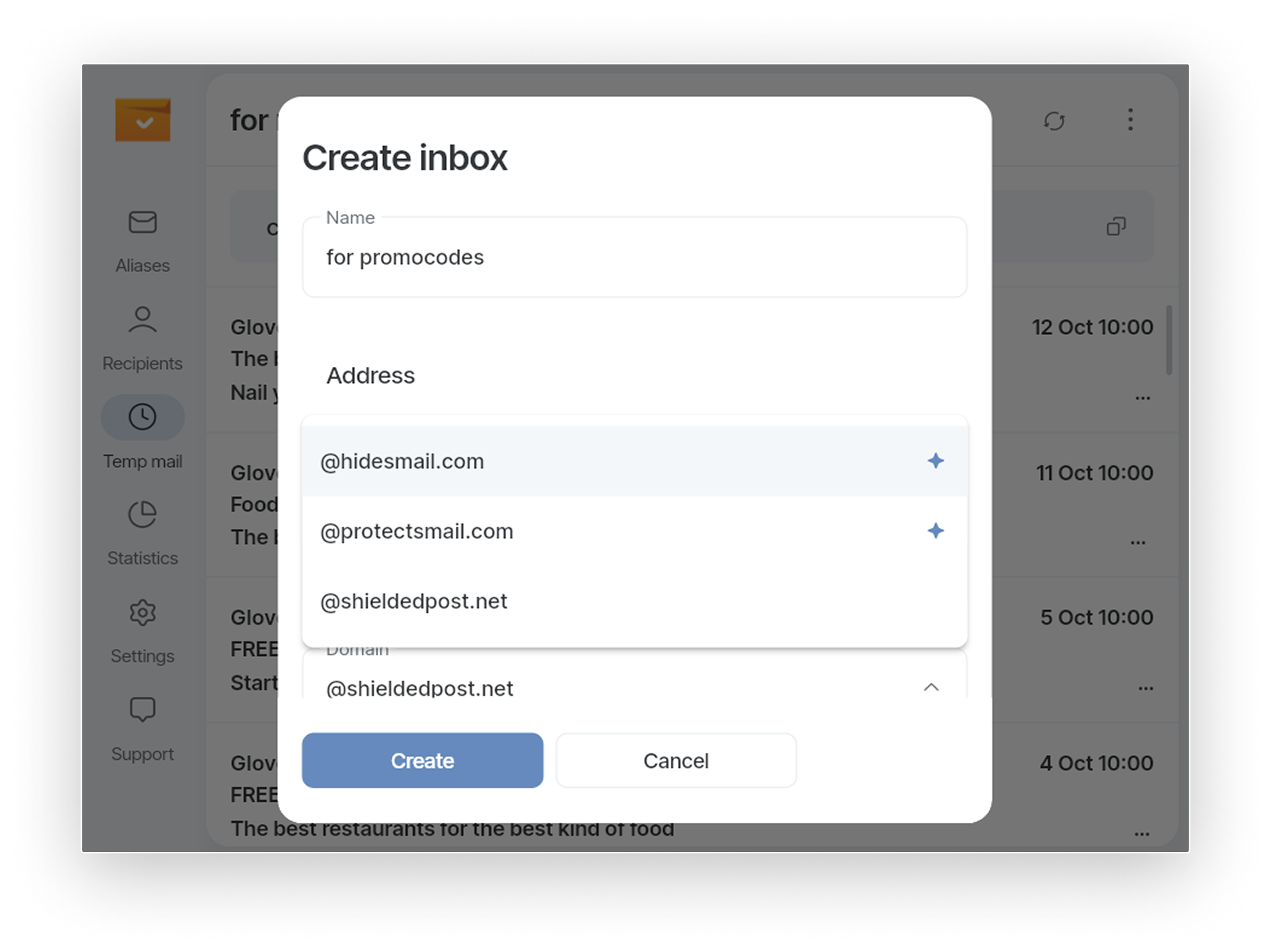 Creating a new address *border