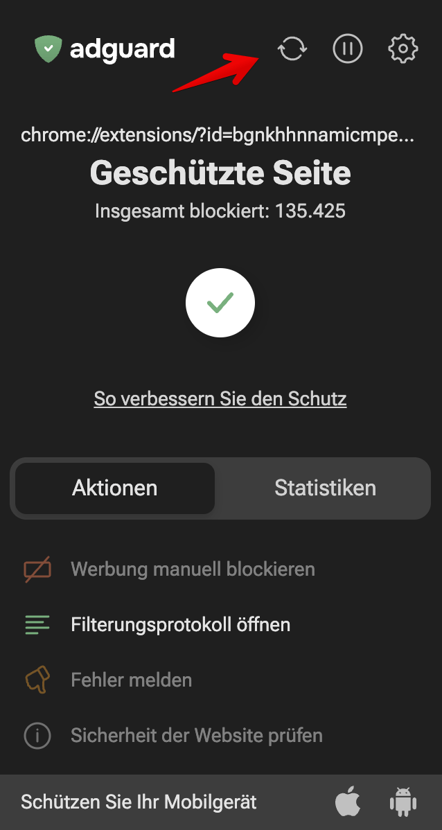Nach Updates suchen