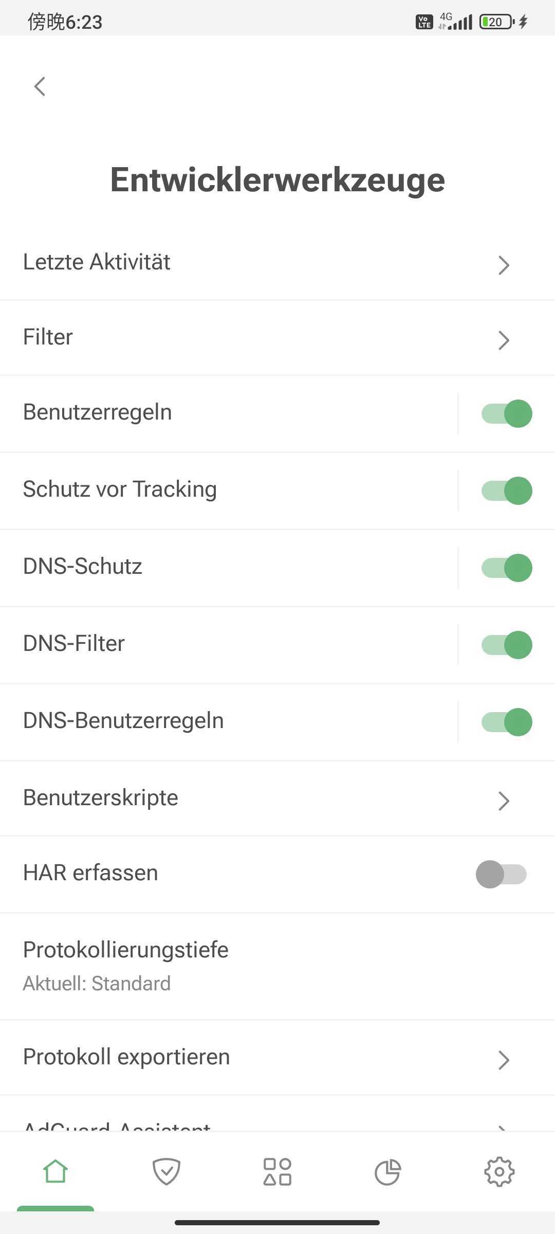 Entwicklertools *mobile