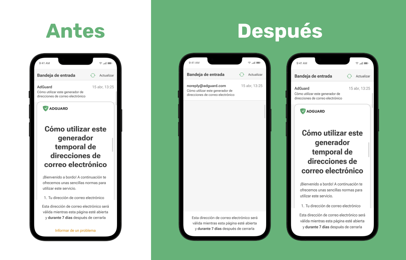 Comparaci&oacute;n en el dise&ntilde;o