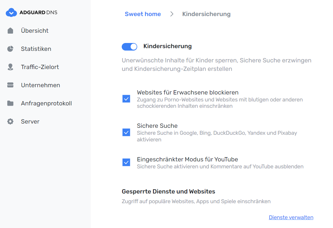 Kindersicherung