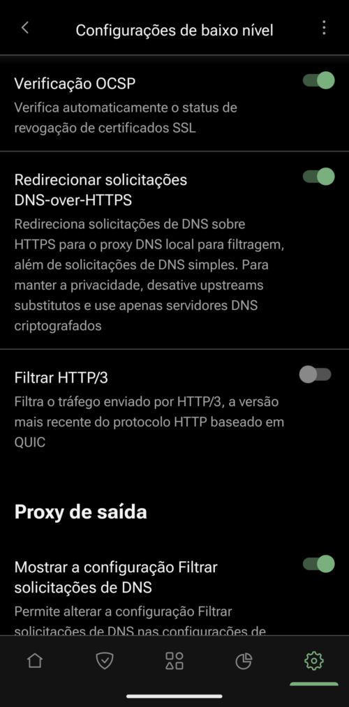 Filtrar HTTP/3