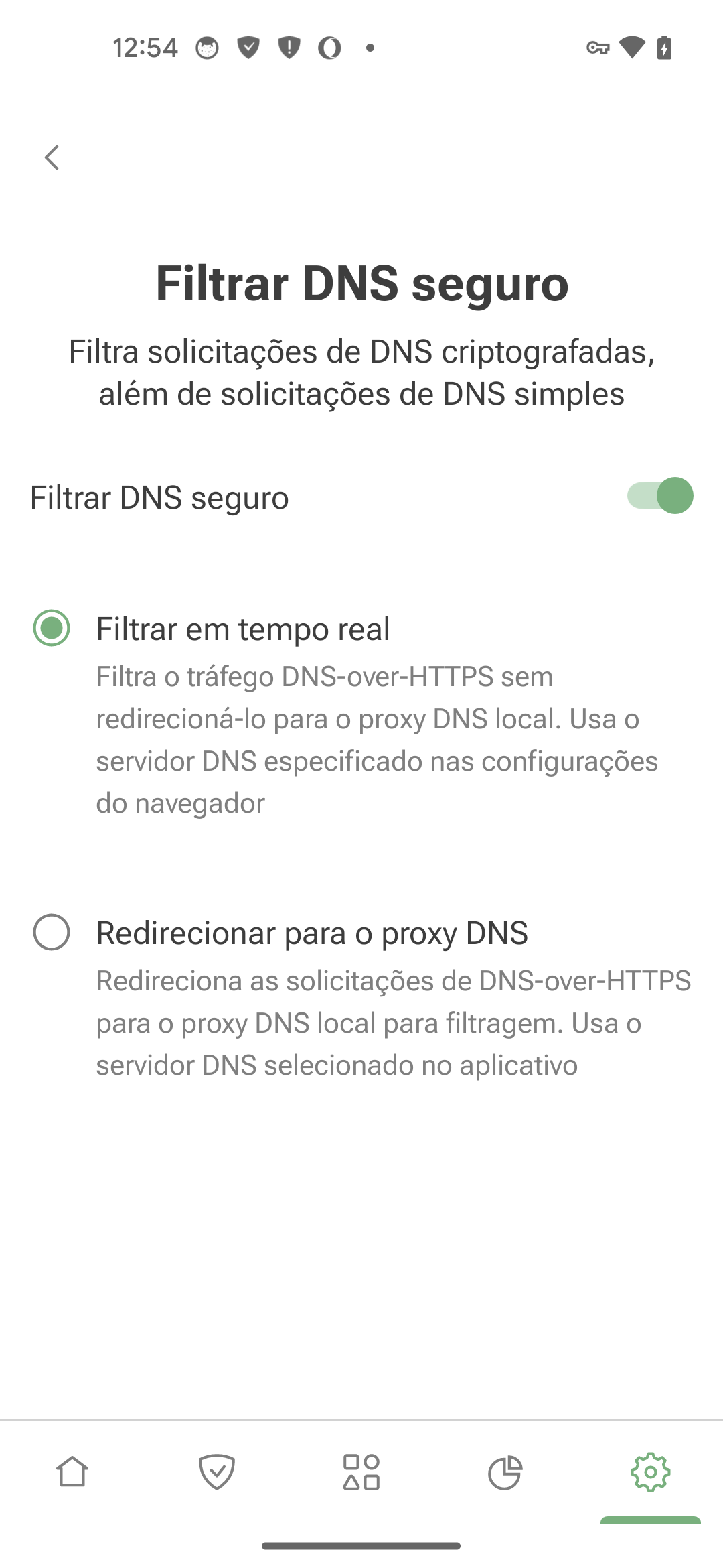 Filtragem de DNS segura