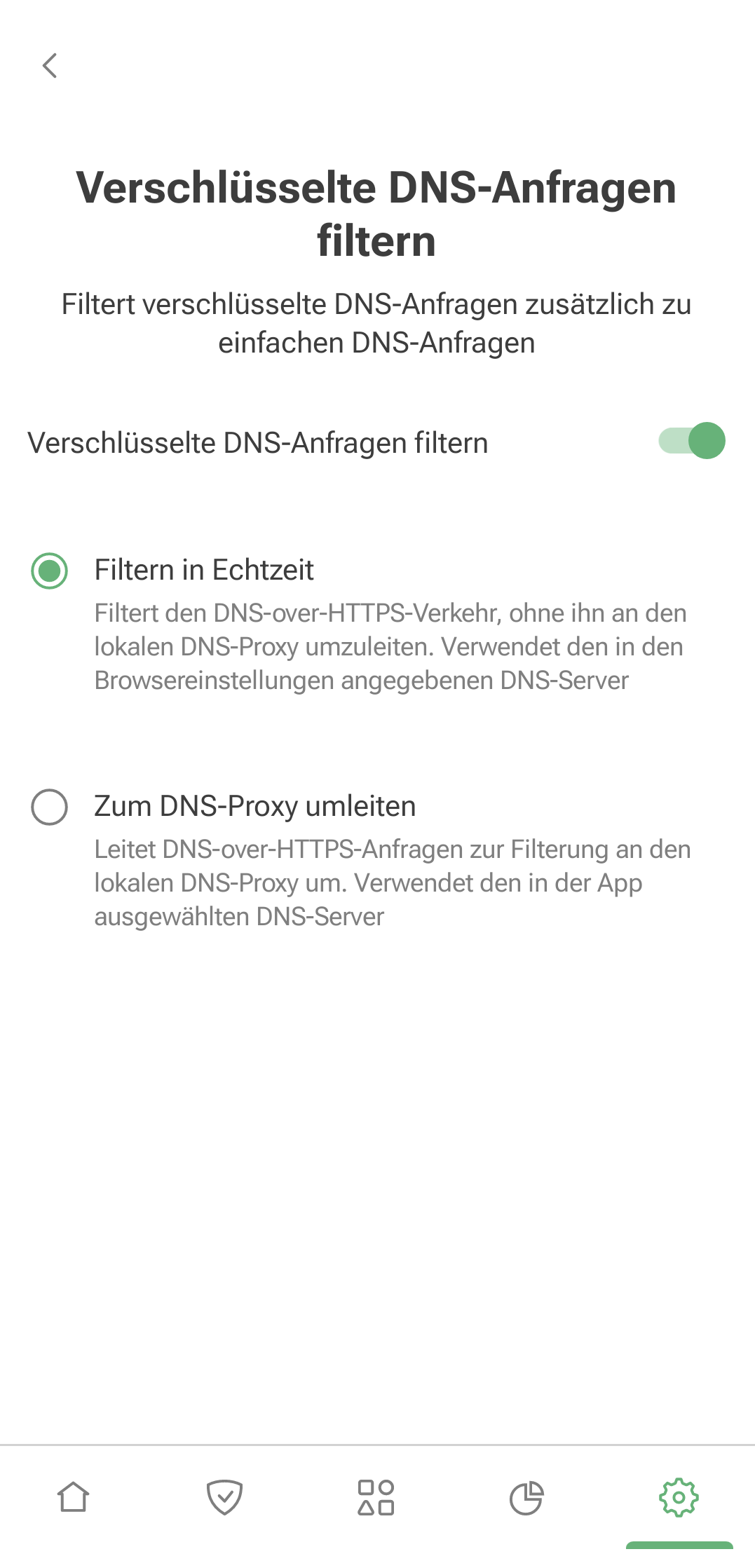 Sichere DNS-Filterung *mobile