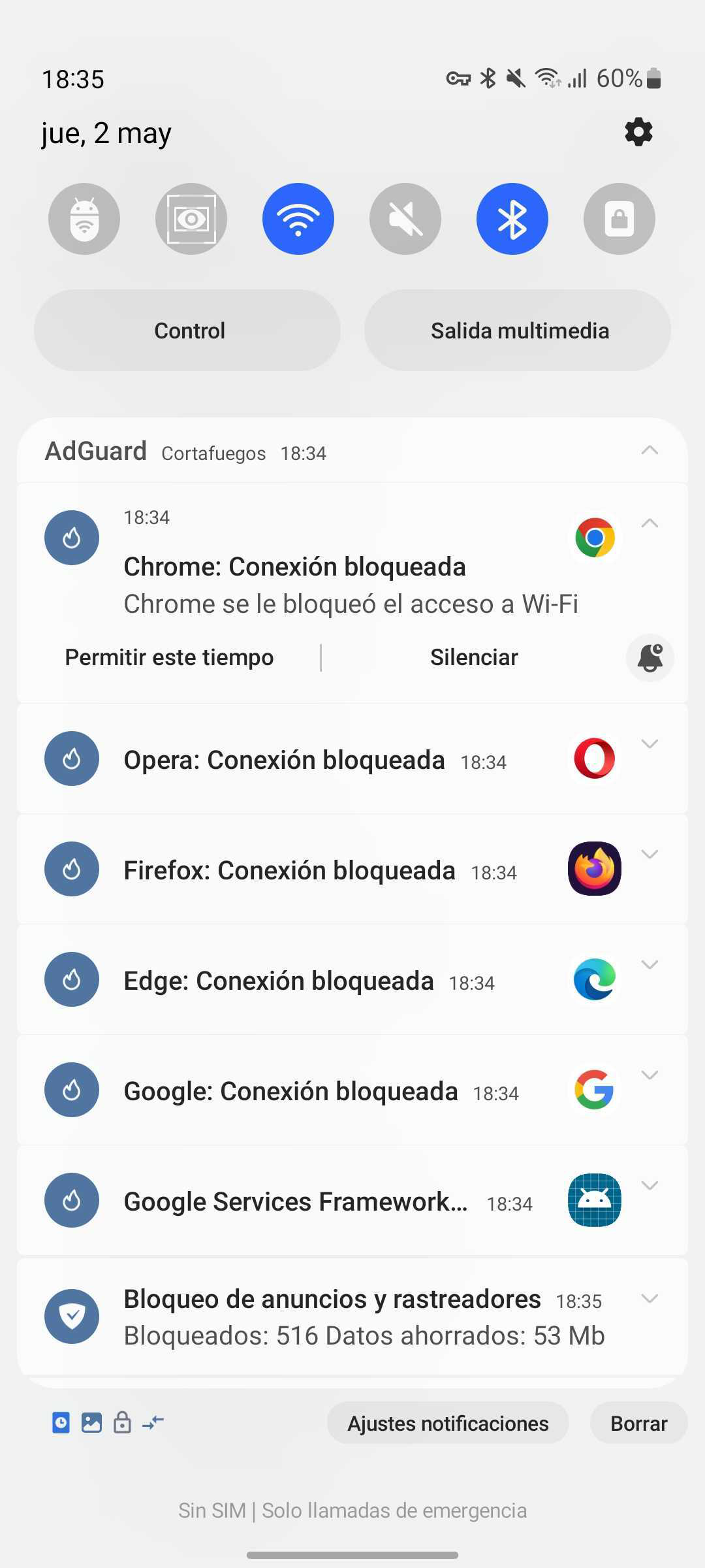 Menú de desplazamiento