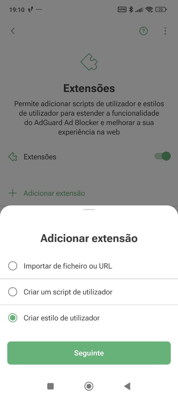 Instalar userstyle no app *mobile border