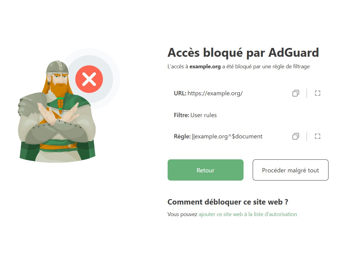 Site web bloqu&eacute; par une r&egrave;gle *border